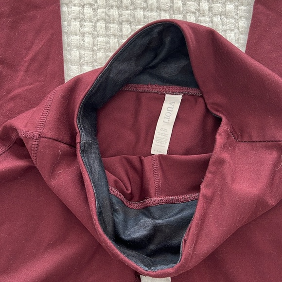 Vuori Maroon Red Low Rise Leggings Women's XS - Picture 5 of 6